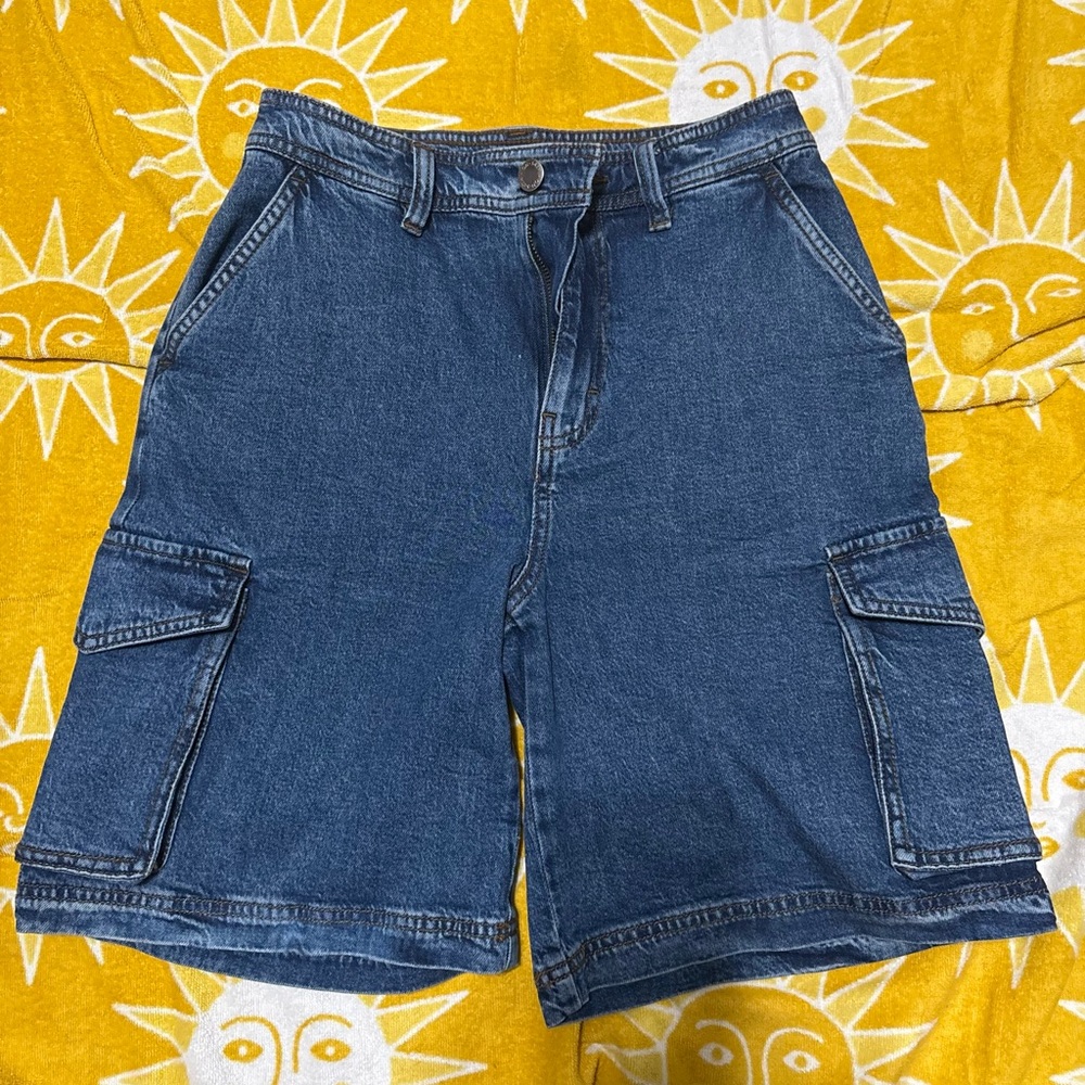 Women's Classic Blue Cargo Shorts